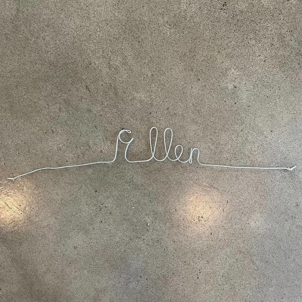 Ellen name wire metal decor 16